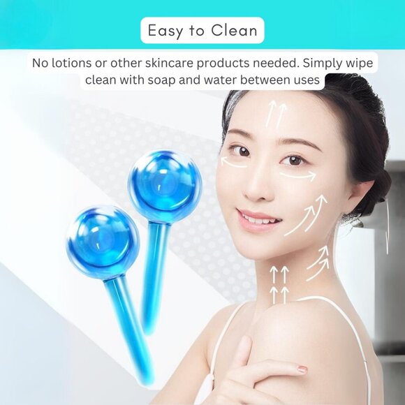 3D Sleeping Eye Mask & Cooling Ice Globes Facial Massager Tool Pack1 Combo Pack - Picture 9 of 11